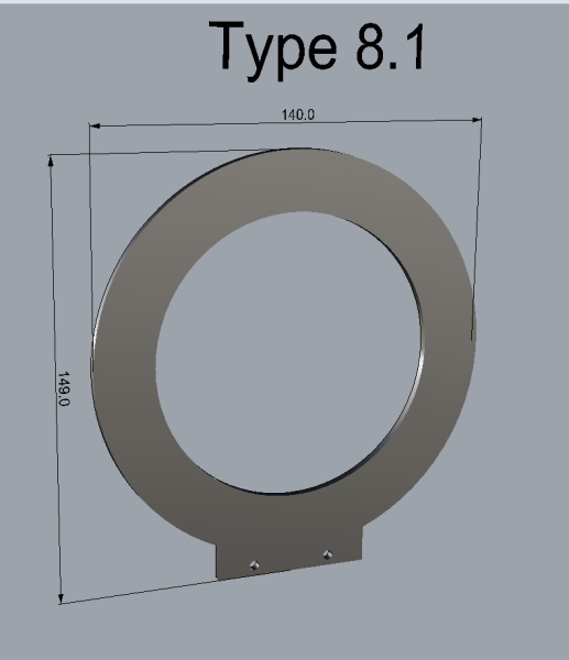 Light-Blade Type 8.1 inkl. Halter (55mm Aufnahme)